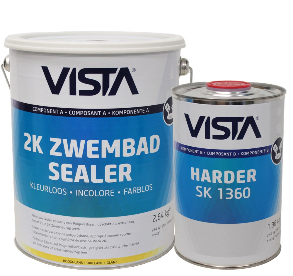 Vista Zwembad Sealer 2K waterdichte sealer voor betonnen zwembaden
