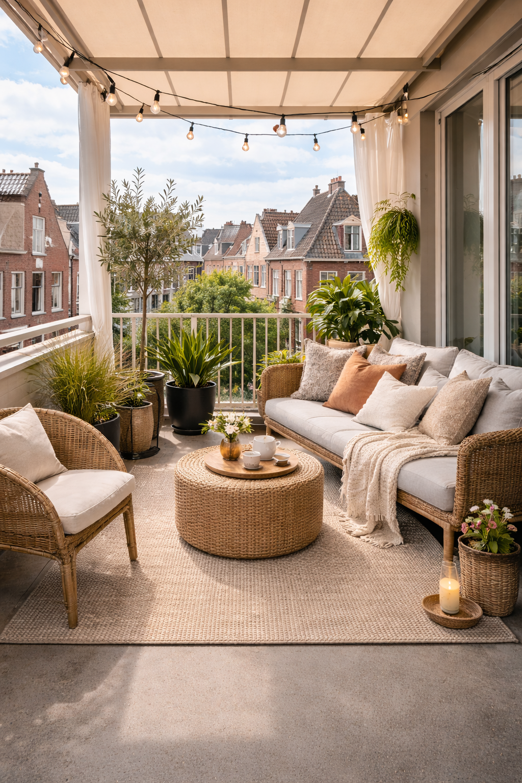 Geverfd betonnen balkon met UV-bestendige Inno betonverf