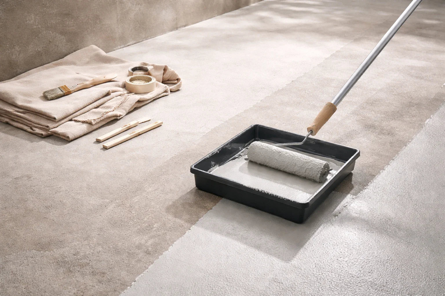 Inno Coatings betonverf-systeem voor verschillende vloertypes