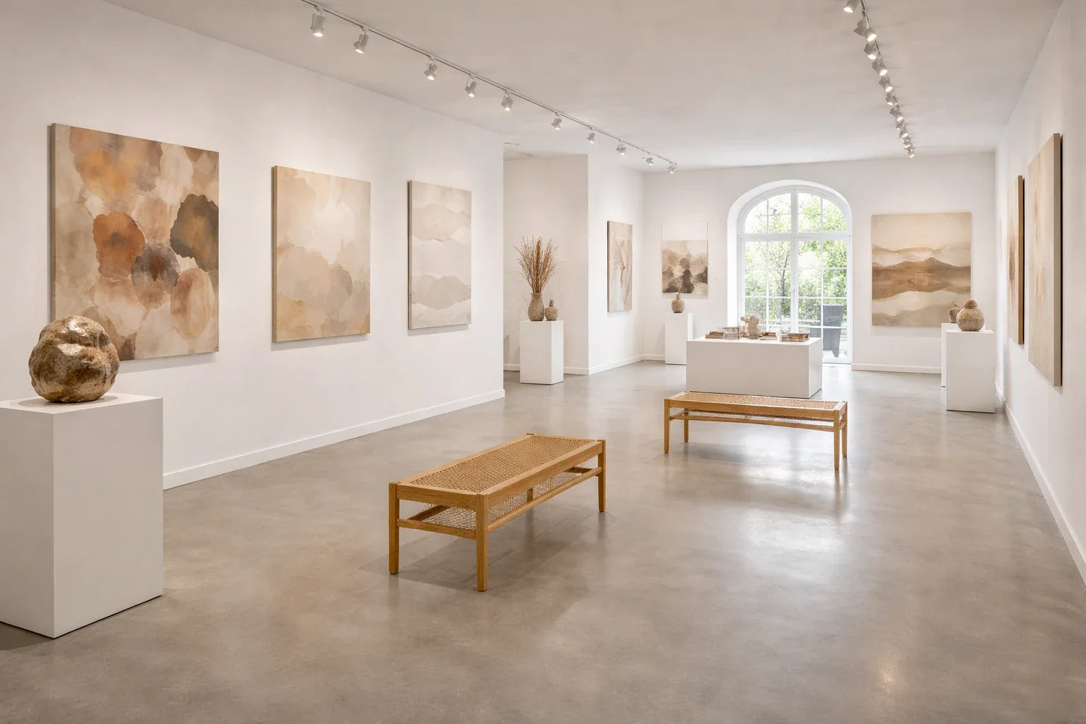 Galerievloer Amsterdam afgewerkt met transparante Inno 2K betonverf