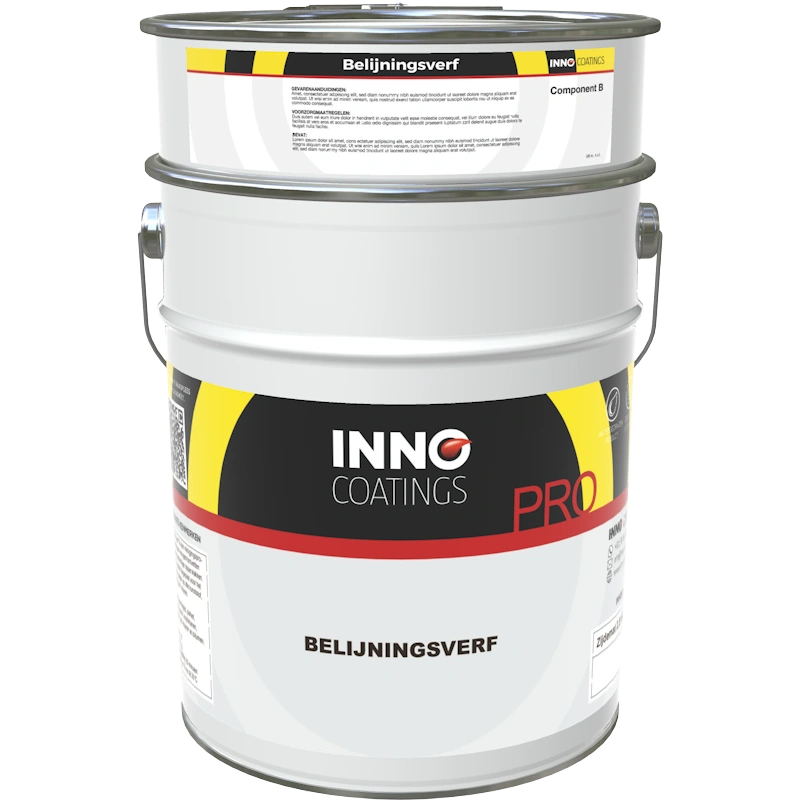 Inno Coatings Belijningsverf, 10kg-emmer voor belijning en markering op beton