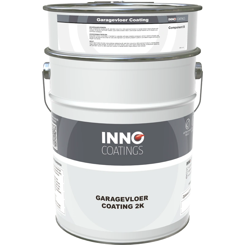 Inno Coatings Garagevloer Coating 2K, 10kg-emmer voor betonvloeren in garages