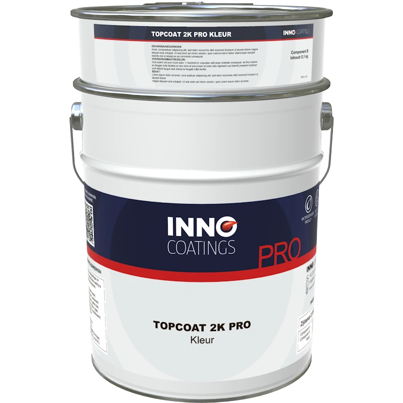 Inno Coatings Topcoat 2K Pro, 10kg-emmer slijtvaste afwerkcoating voor beton